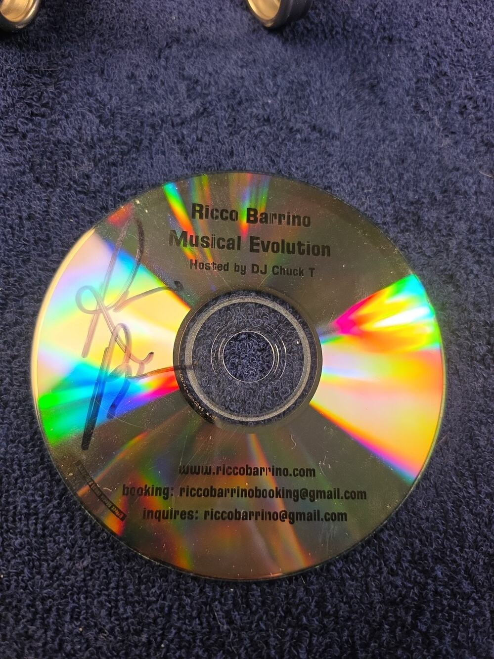 Ricco Barrino Musical Evolution Mixtape CD HAND SIGNED Autographed LOOSE DISC